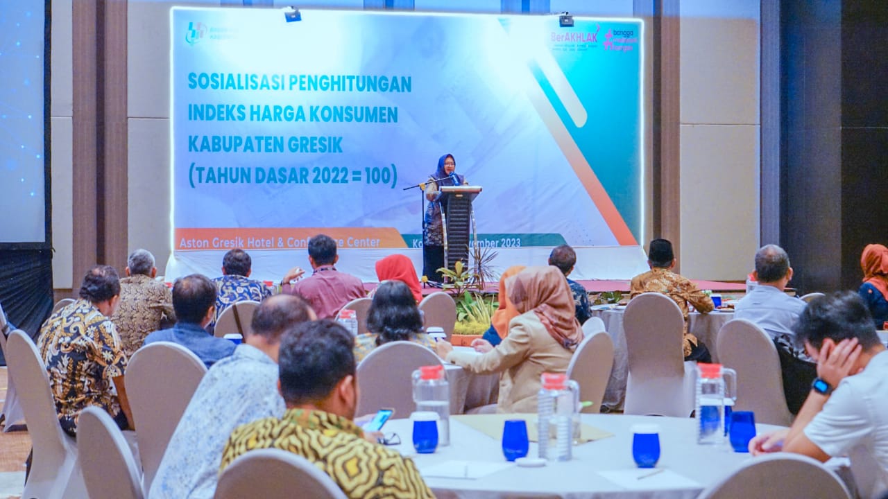 Sosialisasi Penghitungan IHK, Wabup Gresik Bu Min Sebut Ada Pergerakan Keuangan Yang Luar Biasa di Pasar Tradisional dan Modern